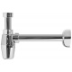 Ghidini SpA Сифон пластиковый ХРОМ для умывальника (под автопробку) GIOVE Ø32 х 1 1/4" (353114M)