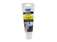 Силикон белый GEB SILICONE TOUS SUPPORTS 100 мл (антиплесень, высокая адгезия, без запаха) (590605)