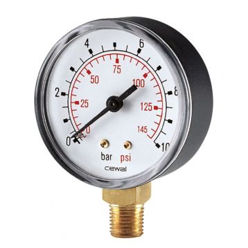 CEWAL d50 1/4 "-1 бар (-76 cm.Hg.) вертикальный (91453000)