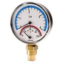 Термоманометр CEWAL d80 1/2 "0/120 ° С 6 бар вертикальный (91568600)