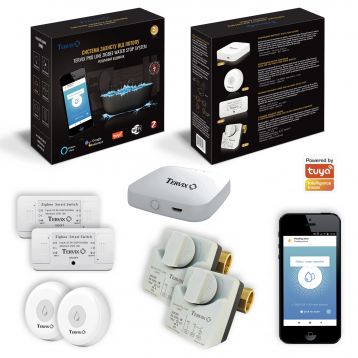 Tervix ZigBee Water Stop Система защиты от потопа для умного дома на 2 трубы 3/4" (4922612)