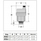 CALEFFI ROBOCAL Повітровідвідник автоматичний вертикальний Ø1/2" З 115°C 10 bar (502640) Caleffi - 2