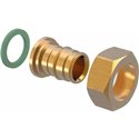 Штуцер латунь Uponor GmbH Q&E с накидной гайкой Ø20 х 1/2" ВР (1023015)