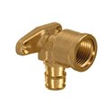 Водорозетка латунь Uponor GmbH Q&E с фланцем Ø16 х 1/2" BP высота 43 мм (1023034)