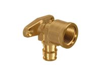 Водорозетка латунь Uponor GmbH Q&E з фланцем Ø20 х 1/2" BP висота 43 мм (1023035)