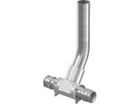 Трійник хром Uponor GmbH Q&E для підключення радіатора Ø16 х 15 х 16 мм L300 мм (1023049)