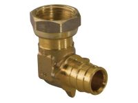 Коліно латунь Uponor GmbH Q&E 90° з накидною гайкою Ø20 х 3/4" ВР (1047881)