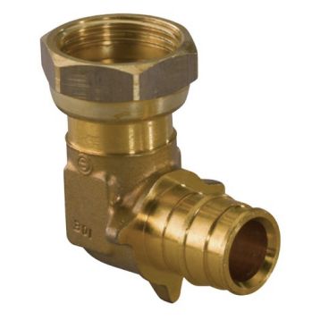 Коліно латунь Uponor GmbH Q&E 90° з накидною гайкою Ø20 х 3/4" ВР (1047881)