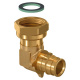 Коліно латунь Uponor GmbH Q&E 90° з накидною гайкою Ø25 х 3/4" ВР (1047882)