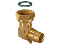 Коліно латунь Uponor GmbH Q&E 90° з накидною гайкою Ø25 х 3/4" ВР (1047882)