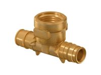 Трійник латунь Uponor GmbH Q&E з внутрішньою різьбою Ø40 х 1 1/4" ВР х 40 (1047889)