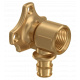Водорозетка латунь Uponor GmbH Q&E Ø16 х 1/2" ВР (для кріплення на планку/стіну) (1059822)
