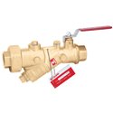 CALEFFI Кран шаровой с фильтром (опцион. стабилизатор расхода) d1/2" 25 bar. (120141000)