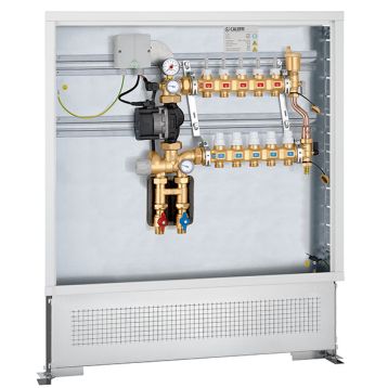 1626N3/1725N1 Колектор латунний у шафі з насосом UPS 25-60 Ø3/4" З x 12 x 3/4" З 10 bar CALEFFI