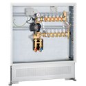 CALEFFI Коллектор латунный в шкафу с насосом UPS 25-60 d3/4" С x 12 x 3/4" С 10 bar (1626N3/1725N1)