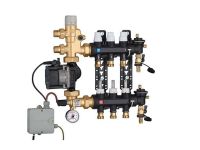 1825C5 Колектор (технопол.) + зміш. група і насос UPS 25-60 Ø3/4" З x 3 x 3/4" З Caleffi S.p.a.