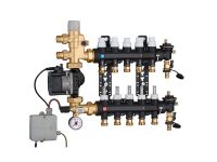 1825E5 Колектор (технопол.) + зміш. група і насос UPS 25-60 Ø3/4" З x 5 x 3/4" З Caleffi S.p.a.