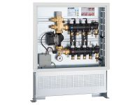 1825G1 Колектор з технополімеру у шафі з насосом UPS 25-60 Ø3/4" З x 7 x 3/4" З 6 bar CALEFFI