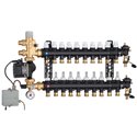 CALEFFI Коллектор (технопол.) + изм. группа и насос UPS 25-60 d3/4" С x 10 x 3/4" С. (1825L5)