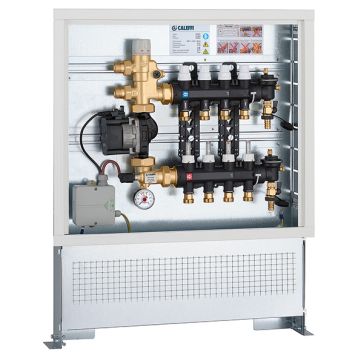 1825M1 Колектор з технополімеру у шафі з насосом UPS 25-60 Ø3/4" З x 11 x 3/4" З 6 bar CALEFFI
