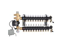 1825M5 Колектор (технопол.) + зм. група і насос UPS 25-60 Ø3/4" З x 11 x 3/4" З Caleffi S.p.a.
