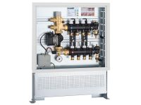 1825N1 Колектор з технополімеру у шафі з насосом UPS 25-60 Ø3/4" З x 12 x 3/4" З 6 bar CALEFFI