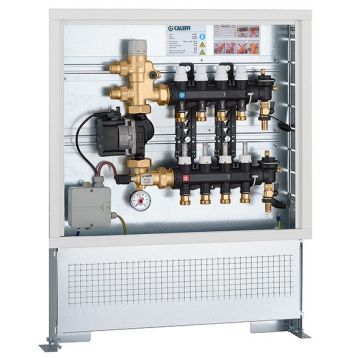1825N1 Колектор з технополімеру у шафі з насосом UPS 25-60 Ø3/4" З x 12 x 3/4" З 6 bar CALEFFI