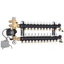 CALEFFI Коллектор (технопол.) + изм. группа и насос UPS 25-60 d3/4" С x 12 x 3/4" С. (1825N5)