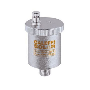 250031 Solar Повітровідвідник Ø3/8" автомат. хром. вертикальний -30÷180°C Caleffi S.p.a