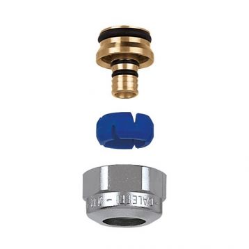 CALEFFI Гайка хромированная для пластиковых и МП труб M23 x 1,5 x 11,5÷12/14÷16 мм (681024)