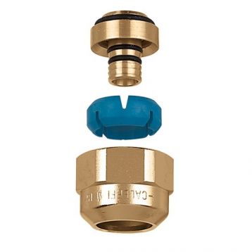 CALEFFI Гайка латунная с ниппелем для пластиковых и МП труб d3/4" x 15,5÷16/18-20 мм (680564)