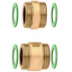 CALEFFI Комплект соединения 1 1/4" х 1" группы с коллектором (670 и 671). (675004)