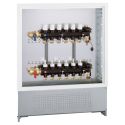 CALEFFI Коллектор из технополимера в шкафу d1" С x 3 x 3/4" С 6 bar (6706C1)