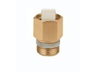 CALEFFI Обратный клапан для воздухоотводчика (серия 502) d1/2"С x 3/8"В 110°C 10 bar (561340)