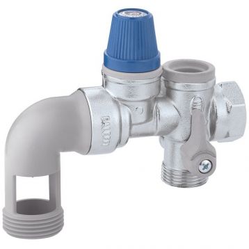 CALEFFI Установка запобіжна для бойлера горизонтальна d3/4" 7 bar. (526153)