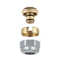 CALEFFI Гайка с ниппелем для медно-пластиковых труб Q-tec® KME хром d3/4" х 16 мм (445516)