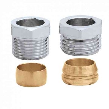 CALEFFI Компресійний фітинг двоконусний d1/2" x d15 (441415)