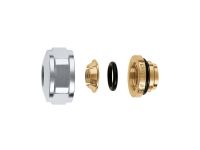 CALEFFI Гайка с ниппелем хромированная d3/4" х 15 мм (медь) (437515)