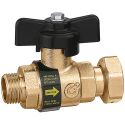 CALEFFI Шаровой кран с обратным клапаном d3/4" С x 3/4" НГ. (334 500)