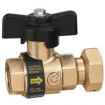 CALEFFI Шаровой кран с обратным клапаном d3/4" В x 3/4" НГ. (333 500)