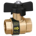 CALEFFI Кран шаровый BALLSTOP с обратным клапаном d1 1/4" 16 bar (323070)
