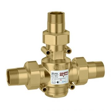 CALEFFI Biomass Клапан антиконденсационный для твердотопливного котла d1" 55°C (280065)