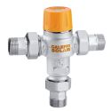 CALEFFI Solar Термосмеситель (свар. кл./фильтр/противоожог) d3/4" 35÷55°C Kv1,7 m³/h (252713)