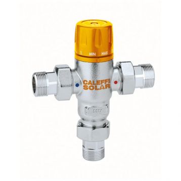 CALEFFI Solar Термозмішувач зі зворотніми клапанами d3/4" 30÷65°C Kv2,6 m³/h (252153)