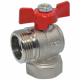 Bianchi Кран коллектора кутовий d1" ВЗ (red/червоний) (422G00060F)