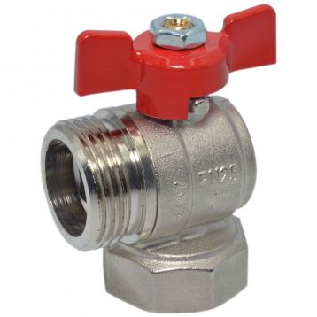 Bianchi Кран коллектора угловой d1" ВЗ (red/красный) (422G00060F)