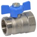 Bianchi Кран коллектора прямой d1" ВЗ (blue/синий) (422F00060E)