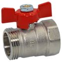 Bianchi Кран коллектора прямой d1" ВЗ (red/красный) (422F00060F)