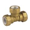 Bianchi Трійник латунний d40 для ПЕ труб (6300005000)