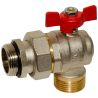 Bianchi Кран-американка кутовий 1" ЗЗ (red/червоний) "метелик" 0÷110 °C (422T00060F)